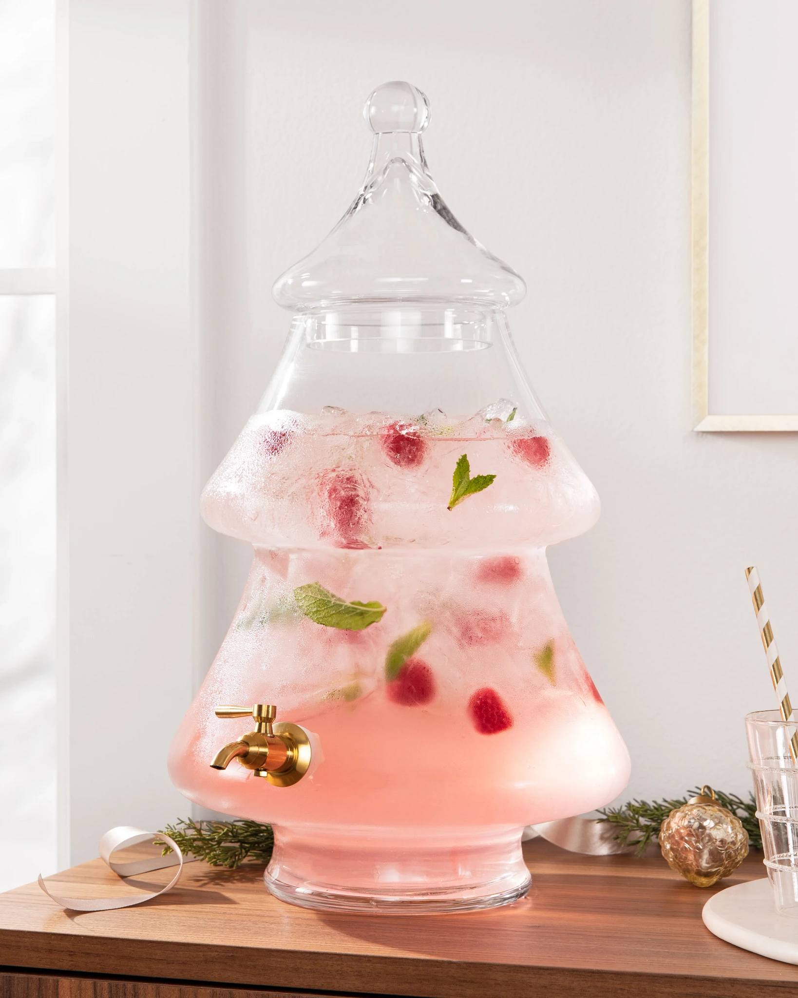 Tannenbaum Glass Drink Dispenser