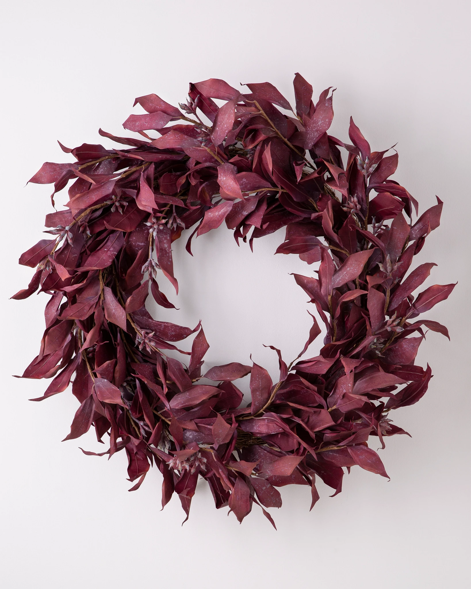 Burgundy Leaves Wreath