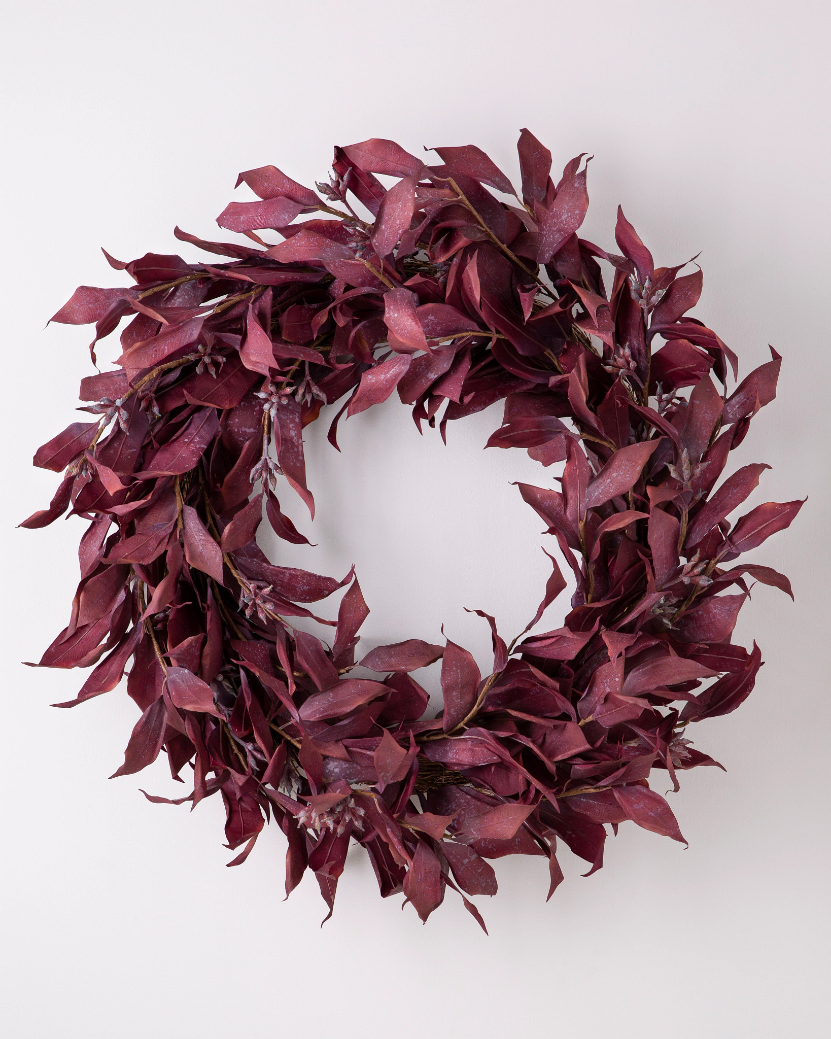 Burgundy Leaves Wreath