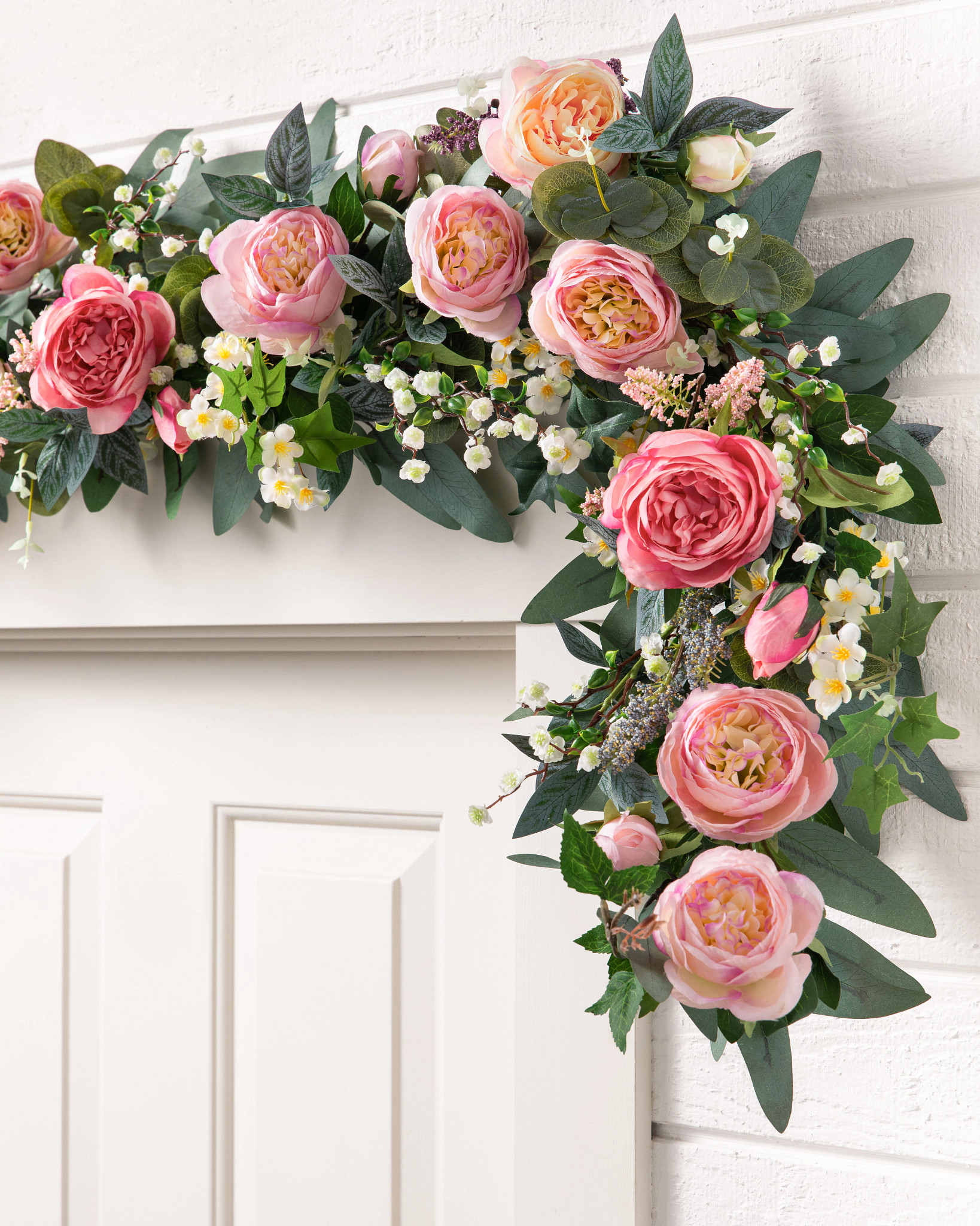 Outdoor Provence Rose Wreath