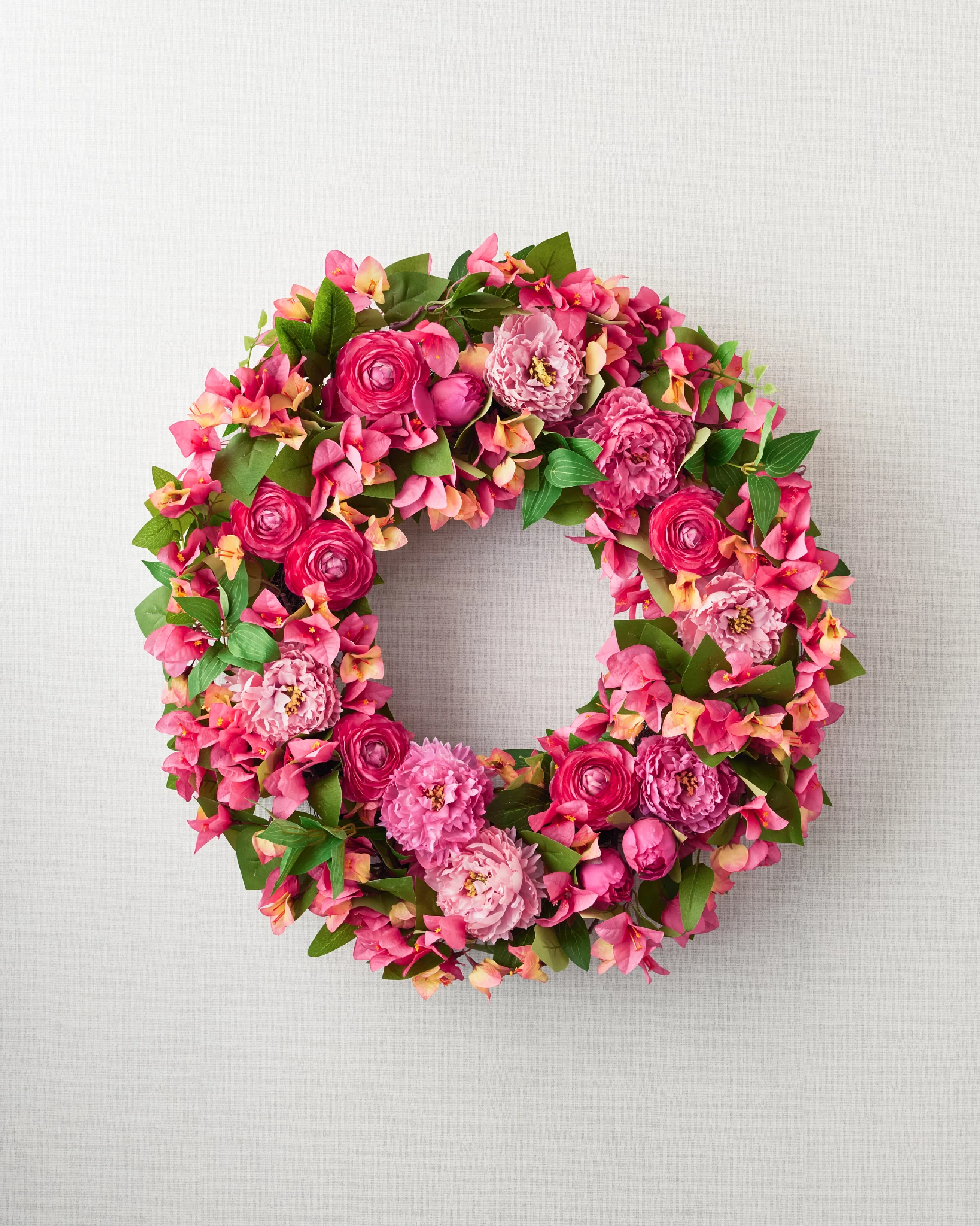 Outdoor Bougainvillea Blooms Wreath
