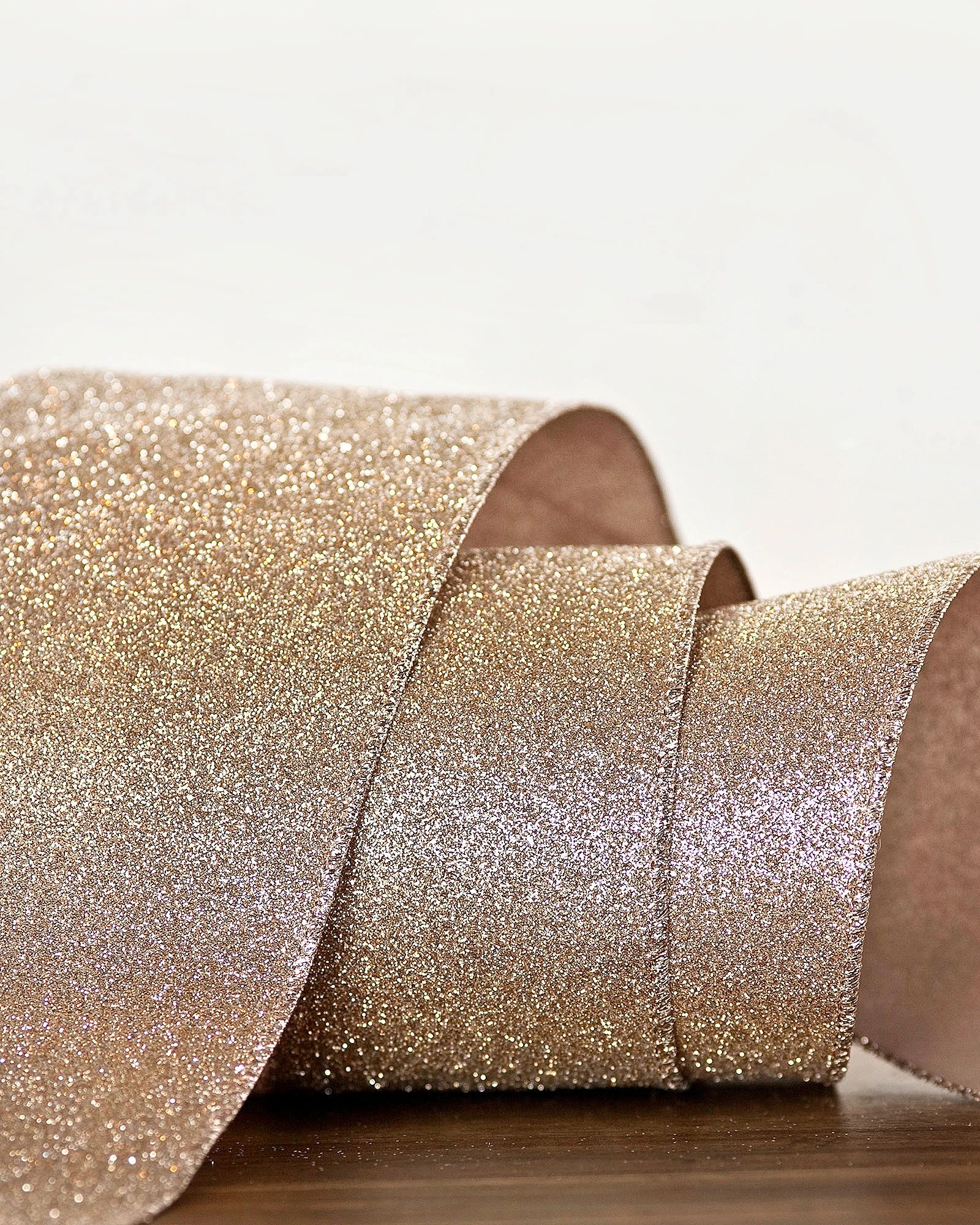White Glitter Ribbon
